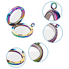 2Pcs 2 Style Alloy Magnetic Locket Pendants PALLOY-TA0002-33M-3