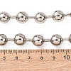 Brass Ball Chain Necklaces for Men Women NJEW-H089-01P-5