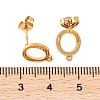 Ion Plating(IP) 304 Stainless Steel Stud Earrings FIND-Q103-01O-G-3