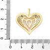 Brass Micro Pave Cubic Zirconia Pendants X-KK-S510-32G-02-3