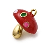 304 Stainless Steel Enamel Pendants STAS-I355-08G-05-2