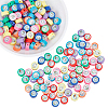200Pcs Printed Handmade Polymer Clay Beads CLAY-PA0001-54-1