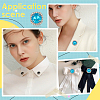 10Pcs Alloy Glass Rhinestone Brooches AJEW-PH01689-5