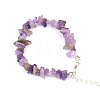 Natural Amethyst Bead Bracelets PW-WG11851-10-1