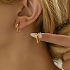 Classic Minimalist Elegant 201 Stainless Steel Hoop Earrings LS-BI8954-1-1