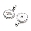 Brass Micro Pave Cubic Zirconia Charms KK-L222-019P-3