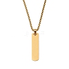 201 Stainless Steel Religion Pendant Box Chain Necklaces for Women NJEW-U018-02G-03-1