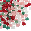 60Pcs 4 Colors Frosted Trabsparent Resin Cabochons RESI-TA0005-09-3