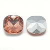 Pointed Back Glass Rhinestone Cabochons RGLA-T032-10x10mm-06-2