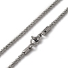 304 Stainless Steel Link Chain Bracelets & Necklaces SJEW-F220-01A-P-2
