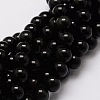 Natural Obsidian Round Beads Strands G-G735-19-6mm-1