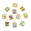 18Pcs 18 Styles Alloy Enamel Pendants FIND-CJ0008-86-8