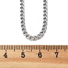 Non-Tarnish 304 Stainless Steel Curb Chain Necklaces X-NJEW-H492-01P-2