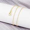 Brass Ball Chains Necklace for Women NJEW-P265-13G-2