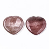 Natural Strawberry Quartz Thumb Worry Stone G-N0325-01Z-2
