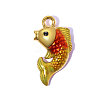304 Stainless Steel Enamel Pendants STAS-OY015-30G-1