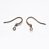 Brass Ear French Earring Hooks LS-KK-K225-11-AB-2