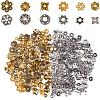 360Pcs 12 Styles Alloy Bead Caps FIND-PA0001-15-1