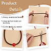 Round Braided Leather Cord OCOR-WH0082-109C-3