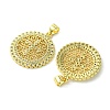 Eco-Friendly Brass Micro Pave Cubic Zirconia Pendants KK-A204-12G-2