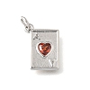 Brass Micro Pave Cubic Zirconia Pendants KK-V007-005P-03-1