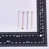 4 Pieces Extension Chain with Spring Clasp Sterling Silver Extender Chains Necklace Bracelet Anklet Removable Chain Extenders Charms for DIY Jewelry Making Accessories JX627A-8