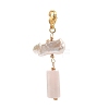 Natural Rose Quartz Big Pendants HJEW-JM00395-05-1