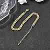 Brass Wheat Chains Bracelets for Women BJEW-H639-11G-2