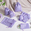 Beebeecraft 16Pcs 4 Styles Polyester Imitation Burlap Packing Pouches Drawstring Bags ABAG-BBC0001-01C-4