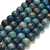 Natural Chrysocolla Beads Strands G-C289-B02-10mm-2