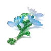Acrylic Flower Pendants PALLOY-TA00252-5