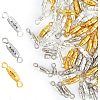 90Pcs 3 Colors Brass Screw Clasps FIND-HY0001-04-1