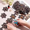  Iron on/Sew on Ethnic Style Embroidery Flower Polyester Lace Ribbons OCOR-WH0060-47D-3