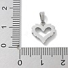 Ion Plating(IP) 304 Stainless Steel Micro Pave Cubic Zirconia Pendants STAS-Z107-04P-07-3