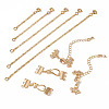2Pcs Brass Hook and S-Hook Clasps DIY-TA0004-25-2