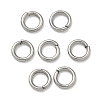 Tarnish Resistant 304 Stainless Steel Open Jump Rings X-STAS-Q186-02-4x0.7mm-1