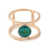Alloy with Turquoise Round Finger Ring for Women FS-WGC40FF-02-2