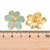 Valentine's Day 304 Stainless Steel Enamel Stud Earrings for Women EJEW-K331-01G-02-3
