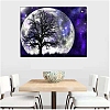 Tree & Moon DIY Diamond Painting Kits DIAM-PW0009-43-3