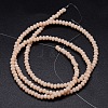 Faceted Rondelle Glass Beads Strands GLAA-M028-2mm-A13-3