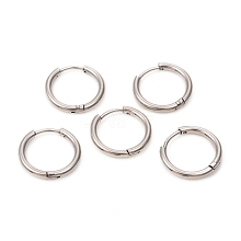201 Stainless Steel Huggie Hoop Earrings EJEW-L250-01I-P