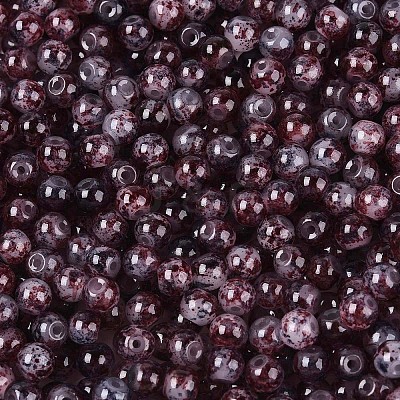Baking Paint Glass Beads DGLA-T005-01A-08-1