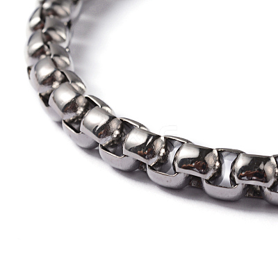 304 Stainless Steel Box Chain Bracelets BJEW-D400-05-1