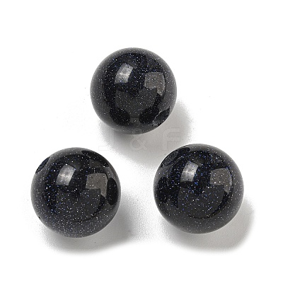 Synthetic Blue Goldstone Beads G-G147-01N-1