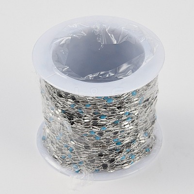 Brass Dapped Chains AJEW-Q153-03P-09-1