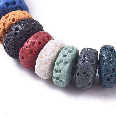 Natural Lava Rock Beads Strands G-L546-B-01-1