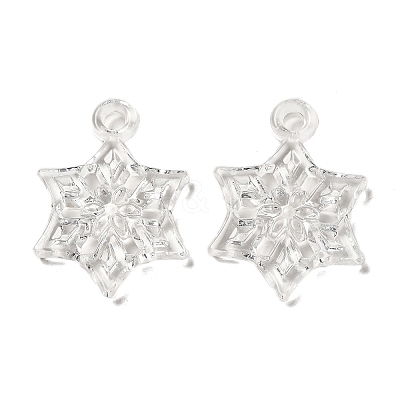 Transparent Acrylic Pendants TACR-G048-27-1