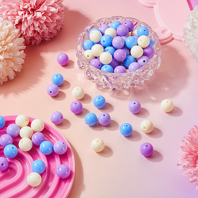 Opaque Acrylic Beads OACR-TAC0014-06B-1
