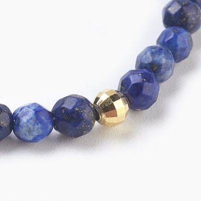Natural Lapis Lazuli and Agate Beaded Necklaces NJEW-JN02241-1