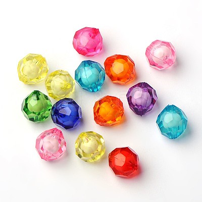 Transparent Acrylic Beads TACR-S113-15mm-M-1